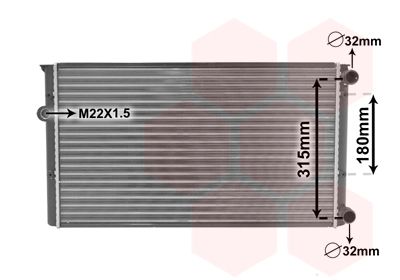 VAN WEZEL Radiators, Motora dzesēšanas sistēma 58002105